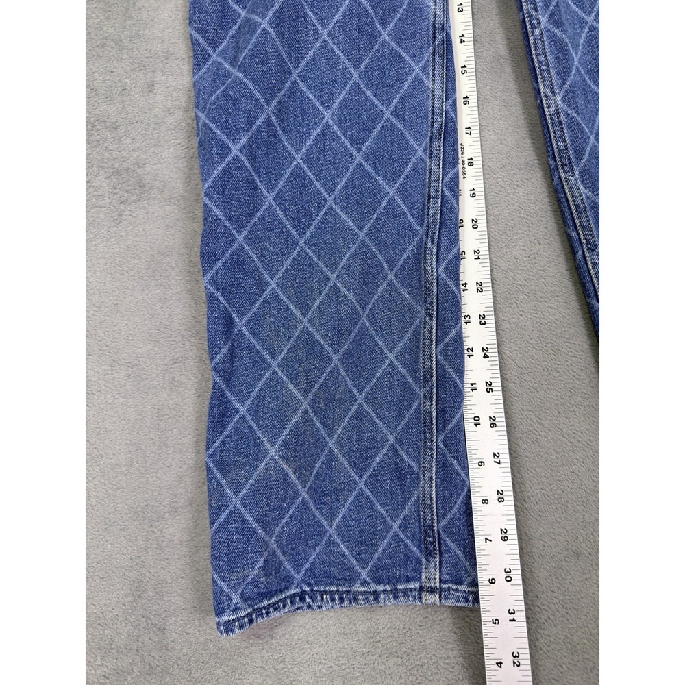 Hollister Jeans Womens 00 Blue Dad Medium Wash Diamond Ultra High Rise Relaxed - Picture 5 of 9